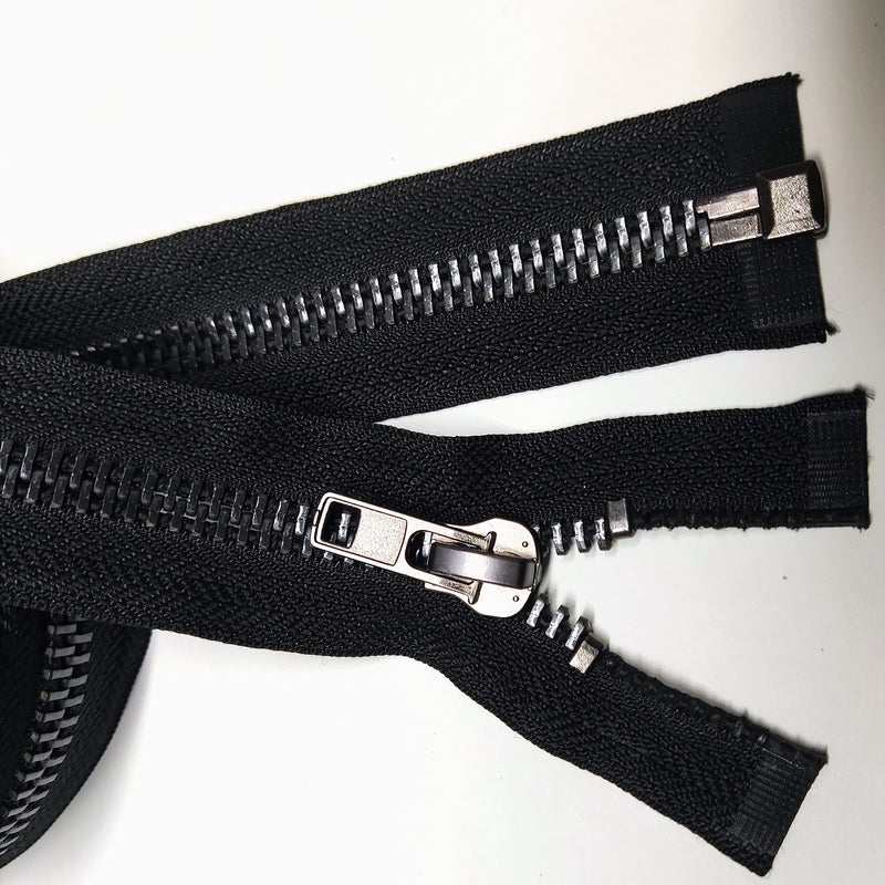 Leekayer #10 40 Inch Separating Zipper - Black Nickel Metal Zipper for Jackets, Coats, Crafts - Image 3